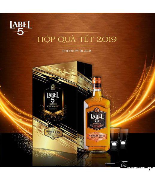 Label 5 Premium Black 750 ml ( Hộp quà 2019)